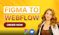 develop webflow website, figma to webflow, webflow cms, webflow expert
