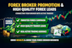 forex broker promotion generate high quality forex leads hit active traders lead