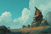 create 2d environment concept art design illustration