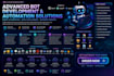 do python script,web bot,web scraping,chrome extension,rpa uipath,n8n,ai agent