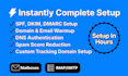 do instantly ai setup for cold email outreach deliverability