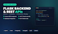 build a python flask backend and rest api