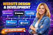 design website on hostinger godaddy weebly framer carrd website development