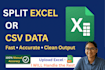 automate, clean and fix complex excel or CSV data
