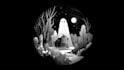 draw simple black and white illustration