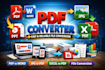 convert to PDF, jpg, word, powerpoint, excel, HTML