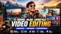 do simple video editing for travel and vlog videos