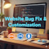 fix HTML CSS bootstrap and javascript issues and customize your website