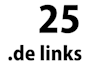 create 25 links on German sites for you
