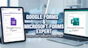 design professional google forms or microsoft forms with complex logic