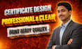 design professional diploma and certificate templates