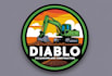 design modern attractive building, excavator logo