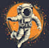 draw astronaut illustration design in my style