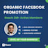 do organic facebook promotion to 3m active members