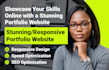 create portfolio website with wordpress resume website