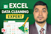 clean, format, merge, split excel data