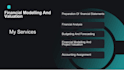 do financial modelling and company valuation