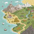 map design 3d isometric cartography city map fantasy map
