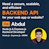 be your node js backend developer for rest API with express js