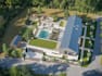 visualize residential garden, landscape layout, kids playground design, veranda