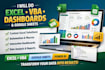 do microsoft excel spreadsheet, excel vba, macros, dashboard, google sheets