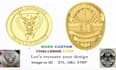 custom challenge coin design, command, token, medal, badge,  crest, 3d bas, logo