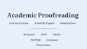 proofread your academic writing