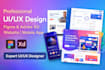 do ui ux design figma website mobile app design adobe xd user interface mockup