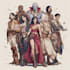 do dnd character art, art fantasy, illustration for concept
