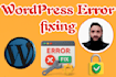 fix any kind of wordpress errors and website issues