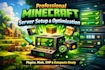 setup and optimize a professional minecraft server with plugins