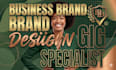 design business logo and branding kit with brand identity