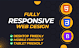 do  HTML CSS js website design