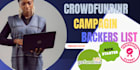 active crowdfunding backers for indiegogo and kickstarte