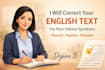 correct english text for non native speakers