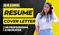 write professional resume in 24 hrs