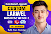 develop a modern ecommerce website, online store and laravel api