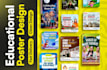 design professional educational posters for school