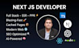 develop next js full stack, blazing fast, ssr, SEO ready, ai powered web apps
