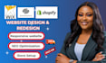 wix website redesign squarespace redesign shopify website wix development