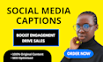 write engaging social media captions and posts