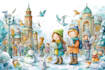 do christmas story book illustrations