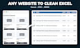 do web scraping and data extraction to clean excel, CSV or json