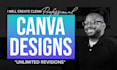 create professional canva designs for brand and social media