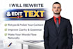 rewrite and improve your text professionally