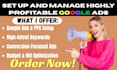 set up and manage highly profitable google ads and ppc campaigns
