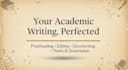 proofread, edit, ghostwrite your academic writing, book, dissertation and thesis