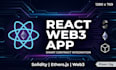 build react web3 app with smart contract integration solidity ethers