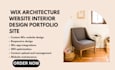 design wix architecture website interior design portfolio site