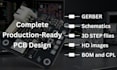 design pcb, schematics, gerber files, bom, 3d model